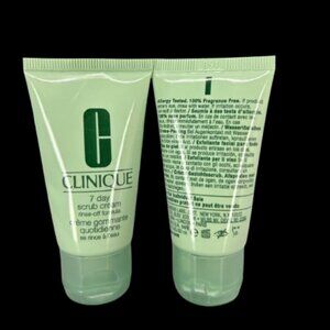 Clinique 7 Day Scrub Cream Rinse-Off Formula  1oz x 1oz-Total 2 oz - (LOT OF 2)